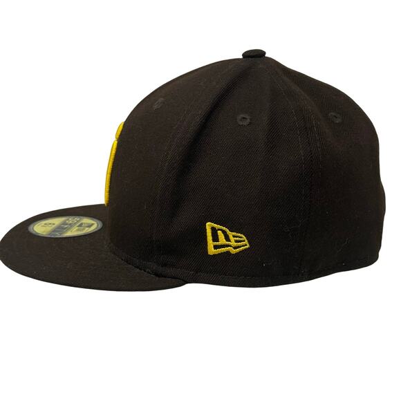 San Diego Padres Brown Gold 59FIFTY New Era Fitted Hat Size 6 7/8 MLB Cap - Picture 5 of 7